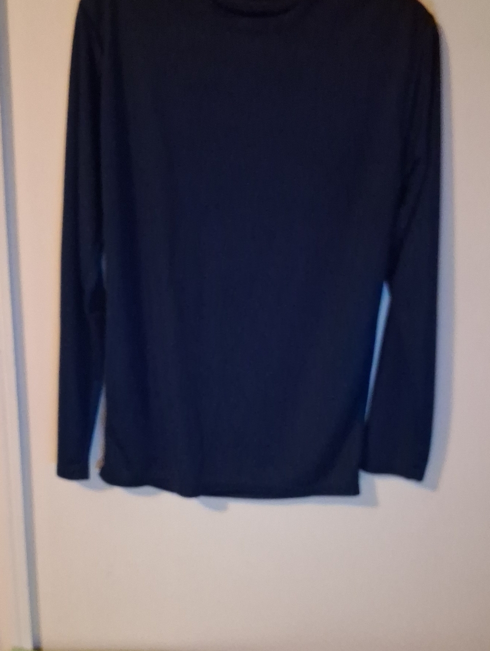 Classic Long-Sleeve Crewneck Shirt - Navy